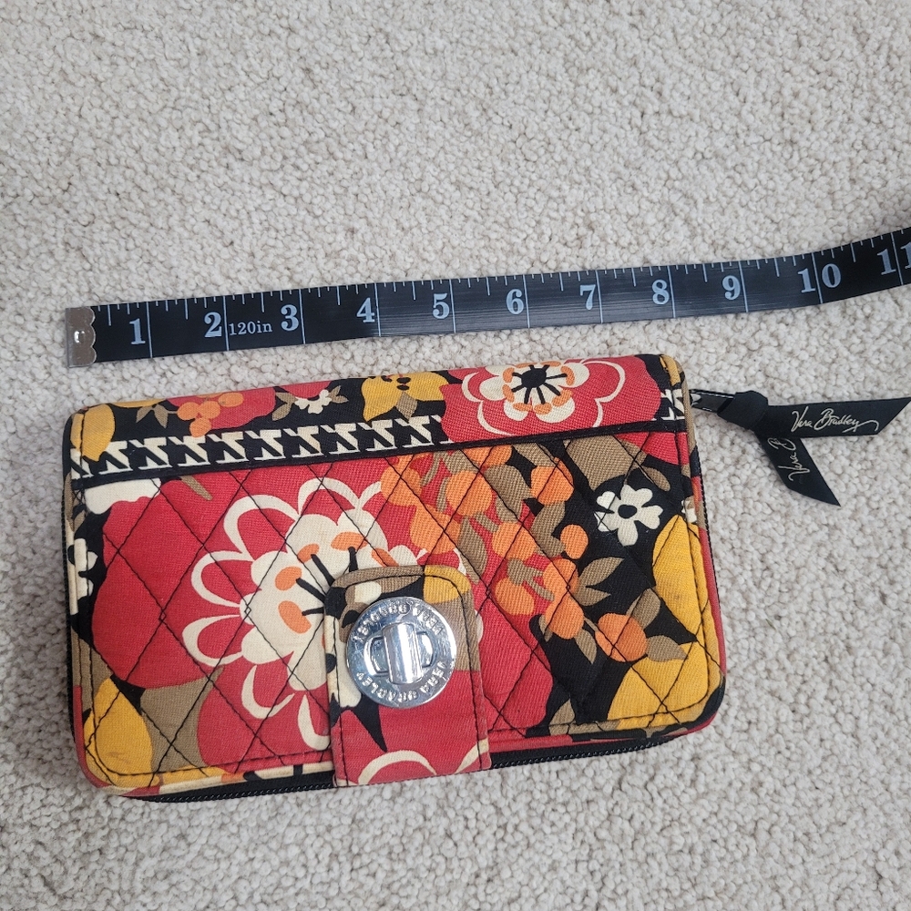 Vera Bradley Floral Patterned Wallet with Turn Lock - Picture 3 of 6